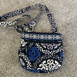 Vera Bradley Bag crossbody hipster-style bag retired pattern Canterberry Cobalt